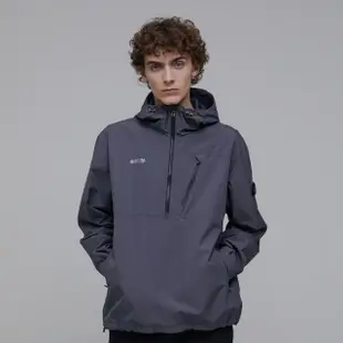 【National Geographic 國家地理】男裝GORE-TEX INFINIUM ANORAK URBAN防水外套 - 灰色(防潑水/防風/透氣)