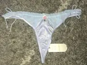 VS/love for lemons Ruffled V string new Large Blue