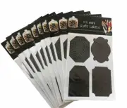 10 Pkt Food/Jam/Jar/Drawers Labels Stickers Chalk Pen Inc - FREE POSTING