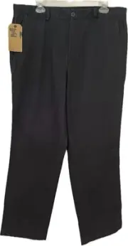 DOCKERS Men's Khaki Black Pants W36 L32 Retail $48