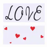 Love Glass Sticker Beautiful Creative Loving Heart Decor Sticker for