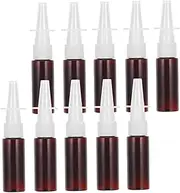 10-Pack Small Perfume Spray Bottles Empty Sub Bottle Mist Sprayer Nose Spray Bottle Portable 20ml Brown