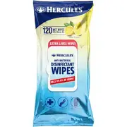 Hercules Antibacterial Disinfectant Wipes Lemon Extra Large