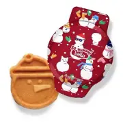 So Yummy Bella Mini 4" Waffle Snowman Maker Paninis Xmas Holiday Kitchen Tool