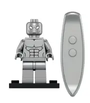 Lego Compatible Marvel Fantastic 4 Silver Surfer Minifigure Custom