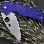 Spyderco Native 5 Lightweight - Folding Utility Knife - Blue - FREE & FAST POST