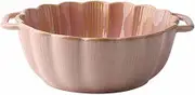 Soup Bowls with Handles Noodle Ramen Curry Bowl,Soup Bowl,Ramen Bowl,Curry Bowls. Ceramic Soup Bowls,30 Ounce,Onion Soup Bowl,Baking Bowl. Microwave ＆ Oven Safe.-8.6 in. Pink(Size:One Size)