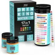 JNW Direct 17-in-1 Drinking Water Test Kit - 100 Strips + 2 Bacteria Tester...