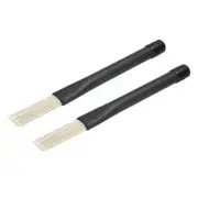 Retractable Drum Brushes Percussion Brush Nylon Stick White for Jazz 2pcs