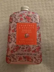 Crabtree & Evelyn ROSEWATER Bubble Bath 22oz 650ml New