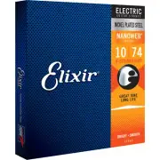 Elixir NANOWEB Nickel Electric — 8-String 12062 Light (.010-.074)