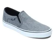 New Vans Men's Asher Slip On Low Top Sneakers Gray - Size 7.5 M
