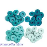 We R Memory Keepers Wide Eyelets Aqua 1/2" Crop-A-Dile 40 Total 10 ea shade