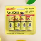 Fly Strips Strong Adhesive Sticky Fruit Fly Trap Double Sided for House Kitchen