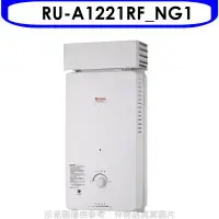 在飛比找環球Online優惠-Rinnai林內【RU-A1221RF_NG1】12公升屋外