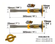 Ingco Industrial Cold Chisel 19mm HCCL851916 / 25mm HCCL852519 Forged Steel