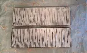Crate & Barrel Katori Rectangular Serving Platter Sushi Blue/White