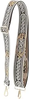 [Minkissy] Crossbody Bag Strap for Purse Ethnic Style Replacement Belt Bag Strap for Women