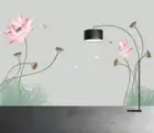 3D Lotus Dragonfly Wallpaper Wall Mural Removable Self-adhesive 841