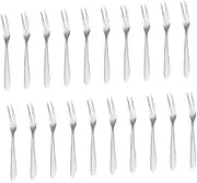 UTHCLO 20 Pack of Stainless Steel Fruit Forks Versatile Mini Forks for Desserts Salads and Appetizers