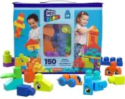MEGA BLOKS - Bigger Building Bag, 150 Pieces [New Toy] Brick