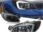 Car Lights Compatible For Subaru Impreza WRX LED Headlight Head Lamps Front 2005-2010 2011 2012 With Daytime Running Lights HID Kits Xenon(8000K XENON,2005-2008)