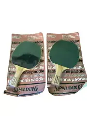 Spalding 1000 Series Table Tennis Racket Ping Pong Paddle Sealed Set Of 2