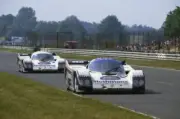 Derek Bell Hans Joachim Stuck Porsche 962C 3rd position leads- 1985 Old Photo