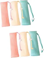 DRESSOOS 2sets Mesh Soap Bags Soap Saver Pouch for Shower Exfoliating Pouch Mesh Holders 3pcs*2