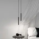 Minimalist Chandelier Lights Home Bedroom Bedside Ceiling LED Lamp (White) HOT