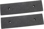 2pcs Portable Wheelchair Ramp Lightweight Plastic Ramps for Driveway Sidewalk Truck Scooter Bike Motorcycle Versatile Indoor Outdoor Use Safety Features