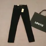 全新 美國帶回 LEVI'S 經典黑色 女 低腰 合身 女牛仔褲 黑色丹寧牛仔褲 25
