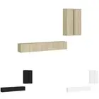 TV Cabinet Set 4 Piece Engineered Wood TV Stand Multi Colours/Sizes vidaXL