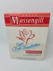Vintage 1997 Massengill Soft Cloth Towelettes, Baby Powder Scent, 16 Ct.