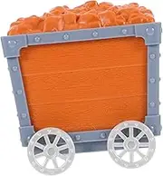 JOINPAYA Mineral Car Plastic Mining Cart Mini Treasure Chest for Pirate Chest Treasure Chest Trolley Plastic Cart Digging Orange