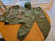 Funivals Army Soldier Costume World War II 4 PCS set New KIDS, XL