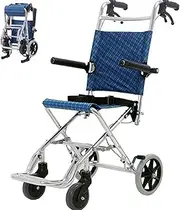 Transport Outdoor Comfortable Mobile Wheelchair Displacement Machine Lightweight Foldable,Compact Folding Outdoor Comfortable Mobile Wheelchair Displacement Machine,Aluminum Alloy Lightwei (