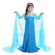 麗莎熊 LisaBear 韓版冰雪奇緣Elsa艾莎女王全亮片披風洋裝 童裝兒童小洋裝 表演服裝
