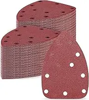 Sanding Discs for Detail Sanders, 120 Grit, Set of 100, Red
