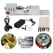 Mini CNC Lathe Beads Machine Woodwork DIY Lathe Standard Set Grinding Polishing