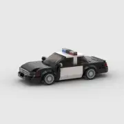 218 PCS MOC Police Car Vehicle Model Building Blocks Set