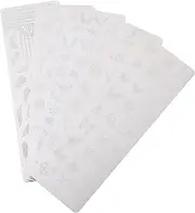 LALAFINA 5pcs Manicure Stencils Nail Art Stamping Templates Nail Polish Stampers Kit