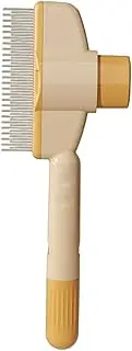 Cat Comb | Self-Cleaning De-Shedding Brush - Multifunctional Dog Comb Grooming Tool for Shedding Hair Cleaning Portable Design for Indoor Puppy Kitten Bath