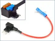 12cm Add-A-Circuit Mini Blade Continental Fuse Holder 10 Amp Dual Slot Fusebox