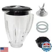 6 Cup Blender Glass Jar with Blade, Blender Replacement Parts for Aspas Para