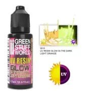 UV RESIN 17ml LIGHT ORANGE - Glow in the Dark - magical, toxic effect