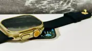 Apple Watch ULTRA 2 49mm BRONZE Anodized Titanium Black Sport B Gold Plated Pin