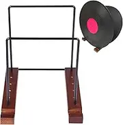 Record Holder Shelf - Vinyl Record Wooden Stand, Multipurpose Storage Rack | Record Display Frame Record Display Shelf, Tabletop Display for Music Lovers Book Documents, Photo Albums