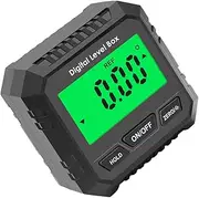 Veemoon Level Box Angle Meter Data Lock Backlight Display 0.1° Accuracy Easy to Use for Measurements