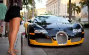Playmat Desk Mat Anime bugatti veyron car women vehicle city legs black Play